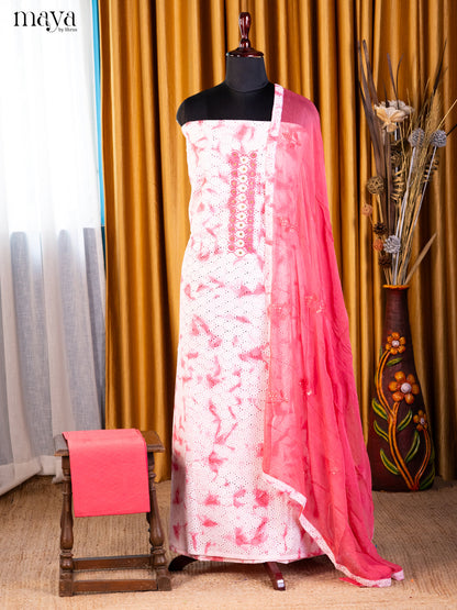 White & Pink- Cotton salwar