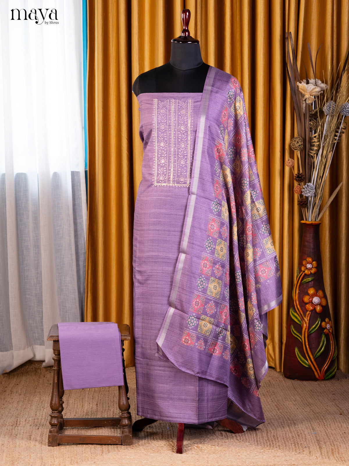 Purple - Cotton salwar