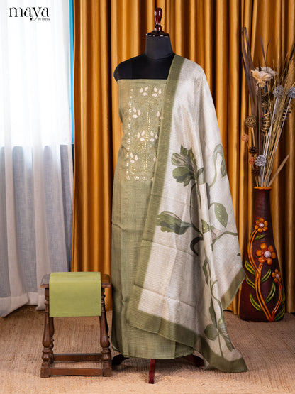 Green & Cream - Cotton salwar