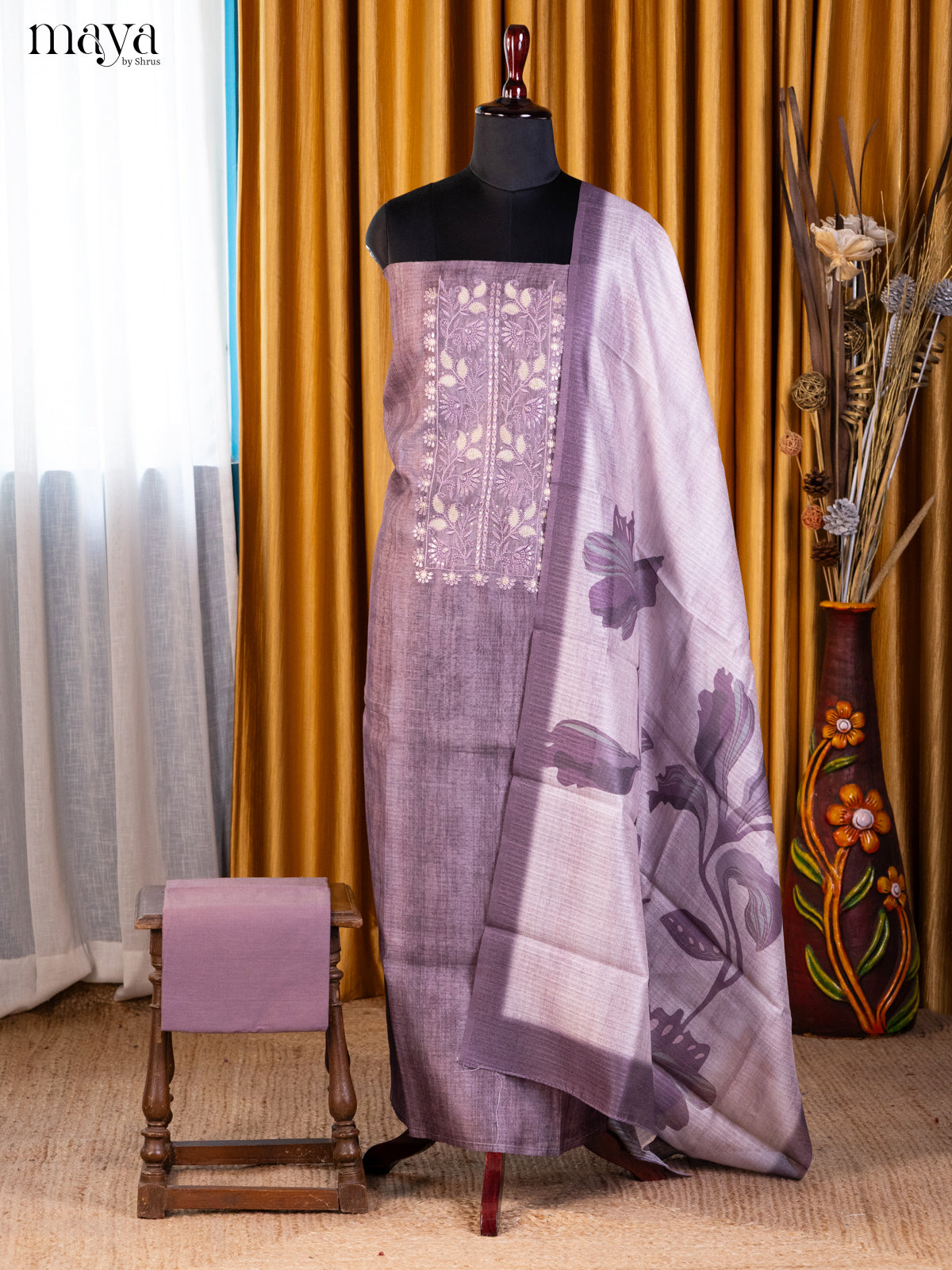 Purple- Cotton salwar