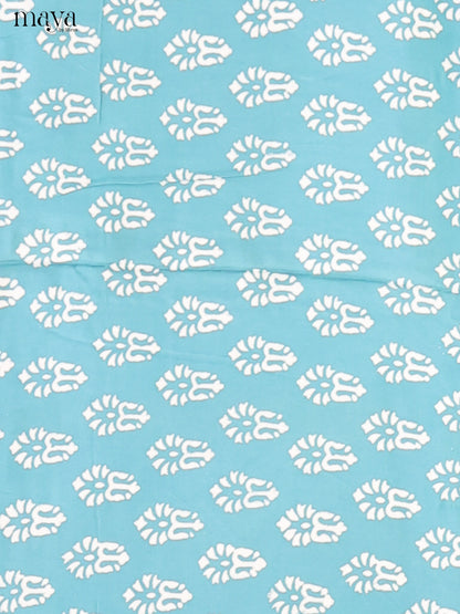 Sky blue - Cotton salwar