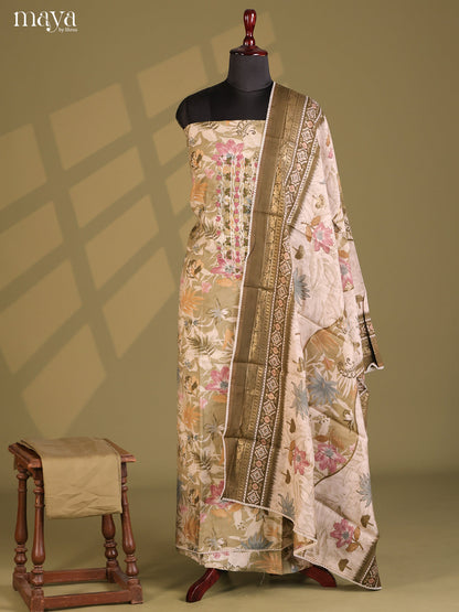 Chutney Green & Cream- Cotton salwar