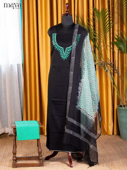 Black & Teal - Cotton salwar