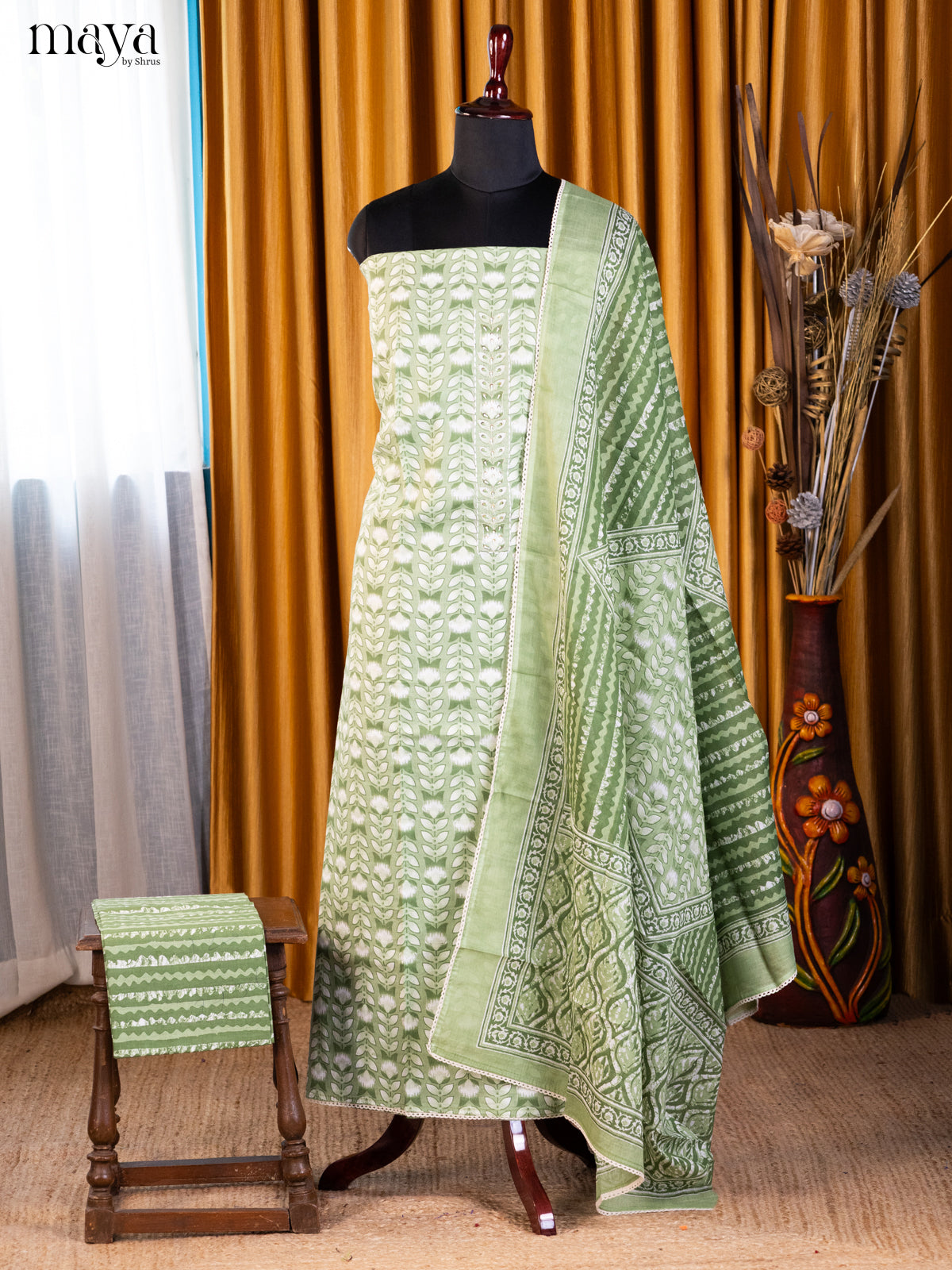 Green- Cotton salwar