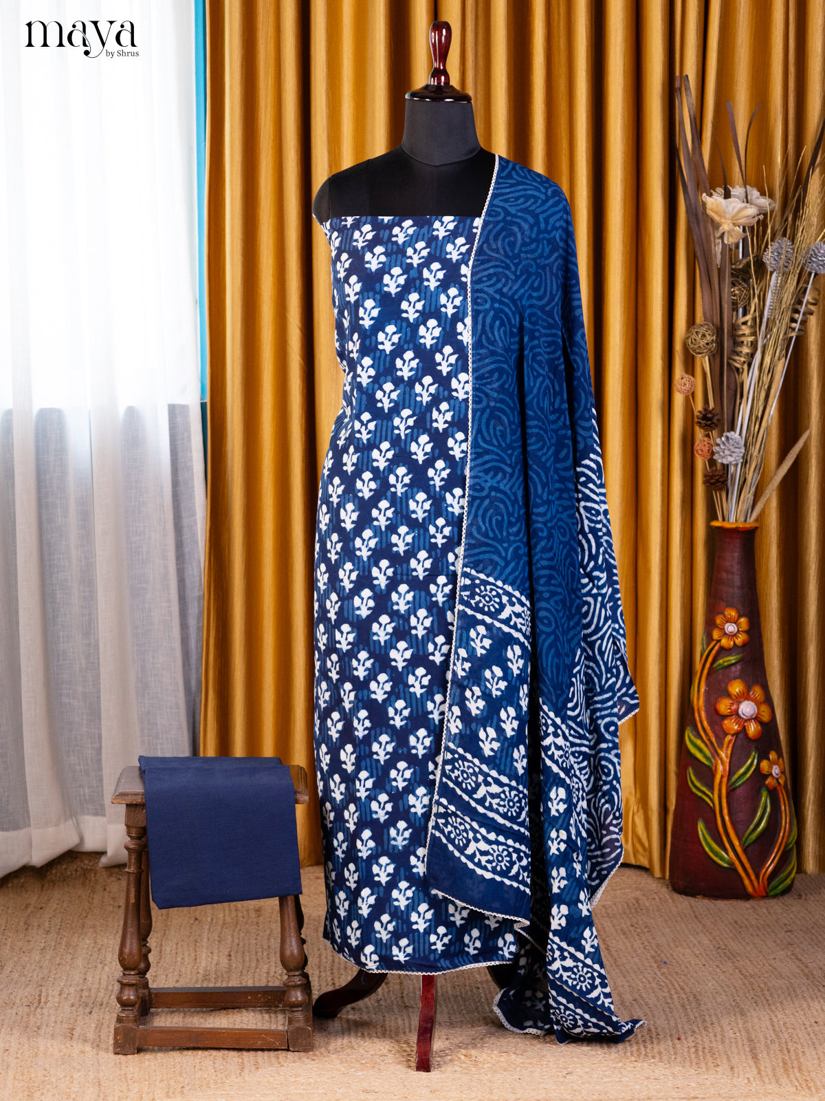 Blue - Cotton salwar