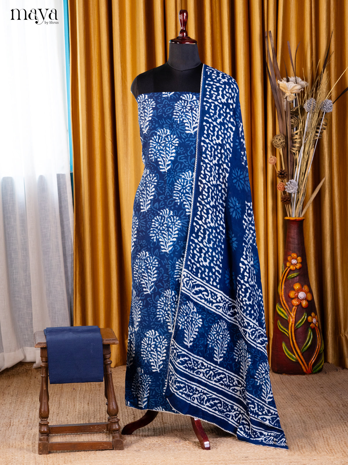 Blue- Cotton salwar