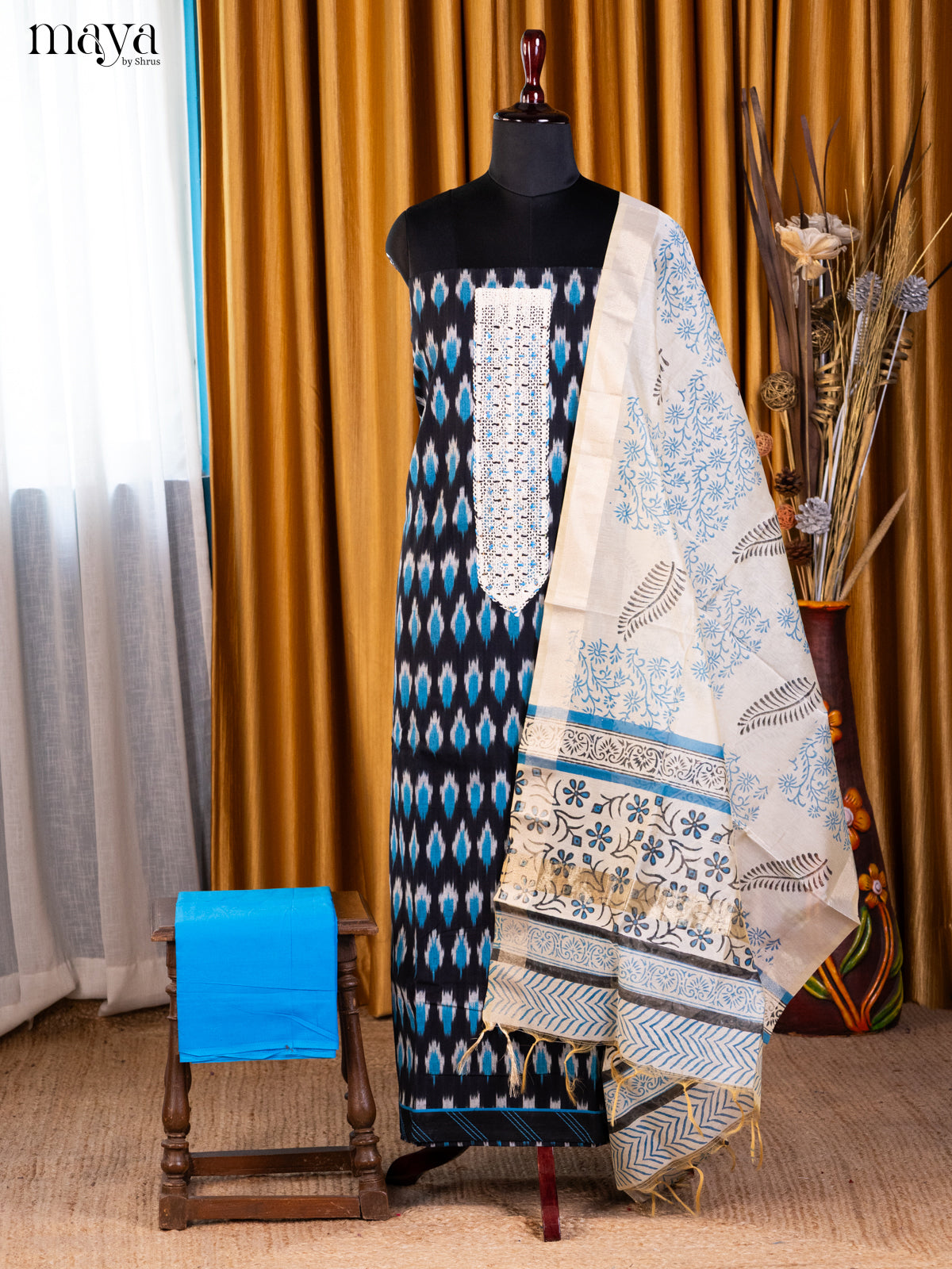 Black & Blue- Cotton salwar