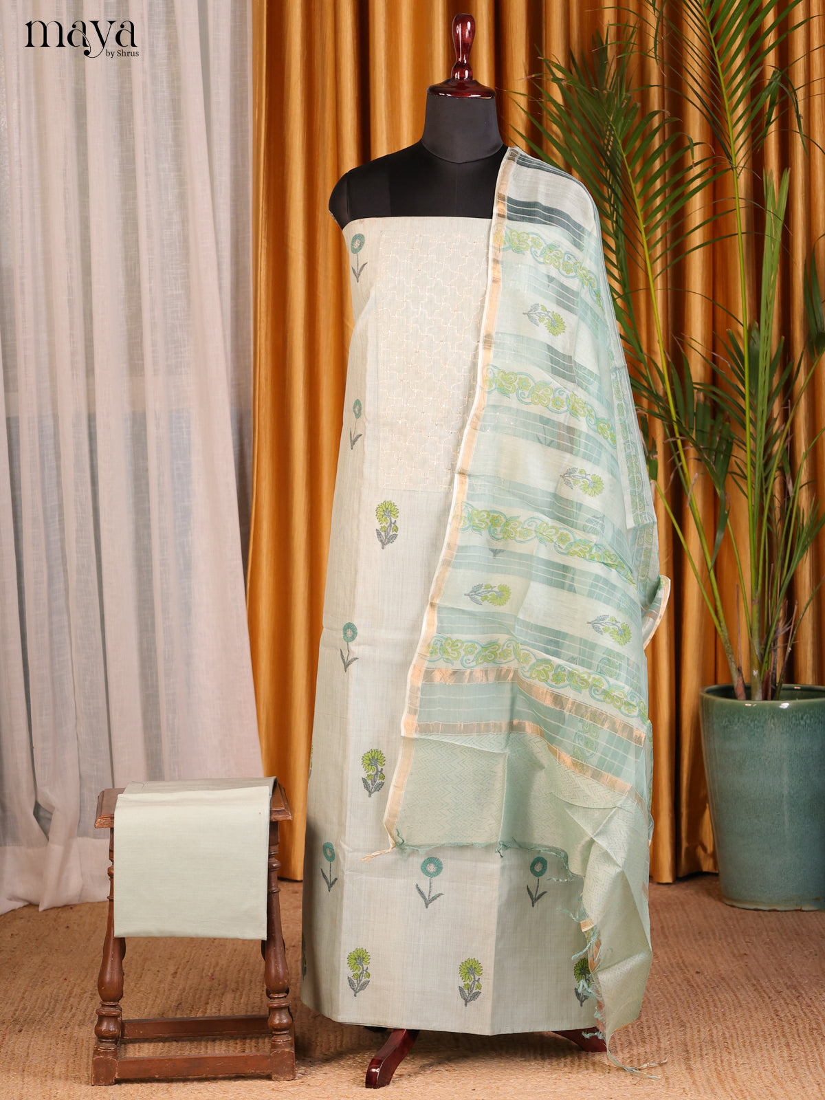 Pale Green - Cotton salwar