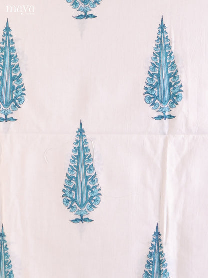 White & Blue - Cotton salwar