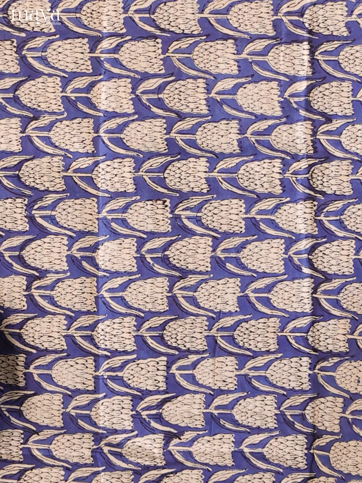 Blue with Cream - Cotton salwar