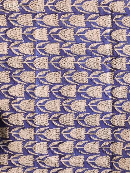 Blue with Cream - Cotton salwar