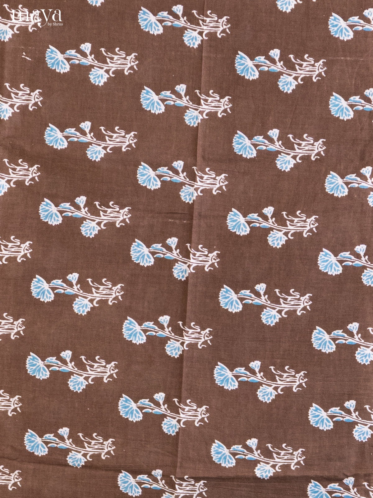 Brown & Blue- Cotton salwar