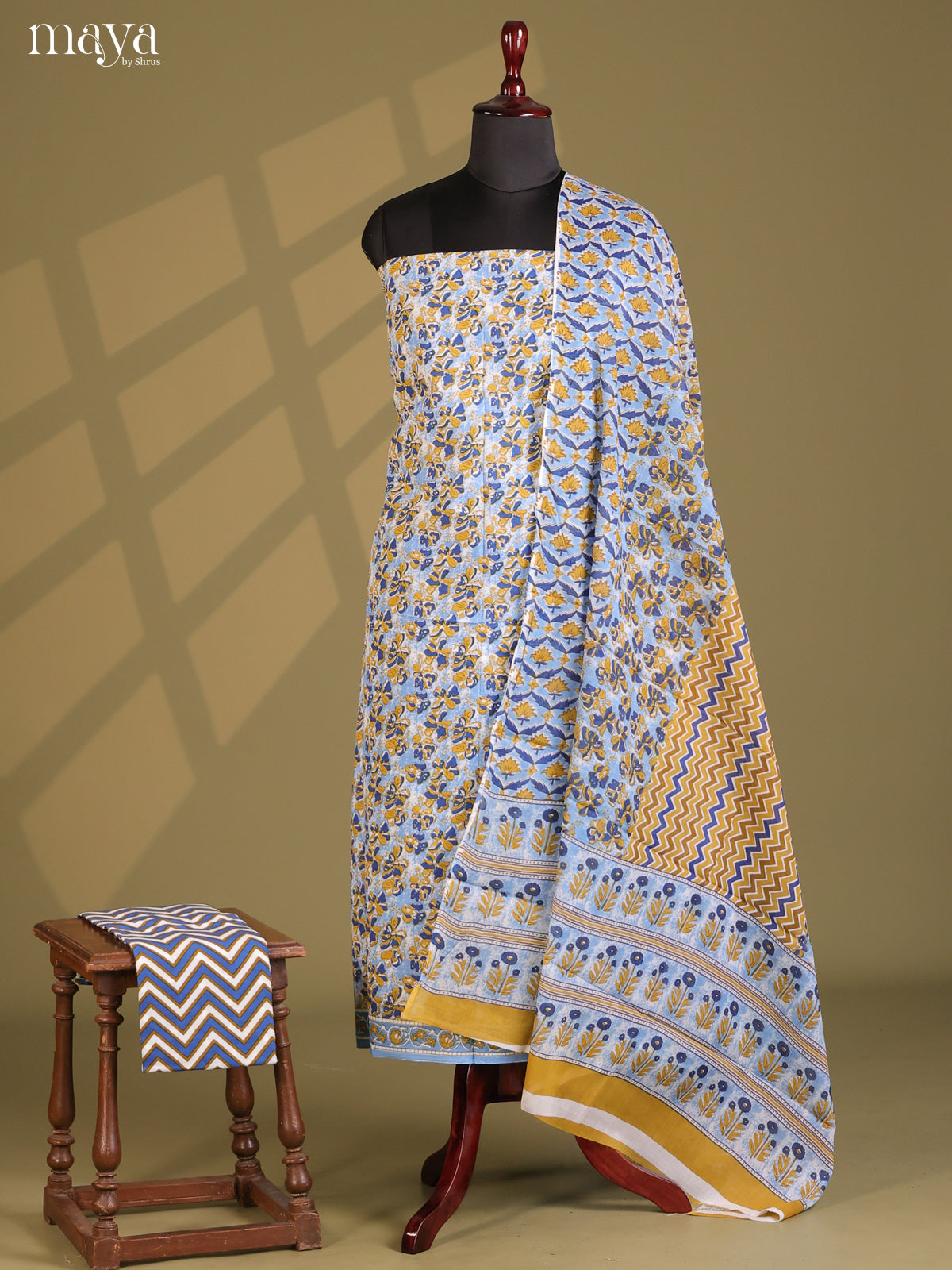 Blue - Cotton salwar