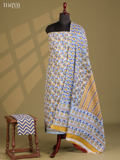Blue - Cotton salwar