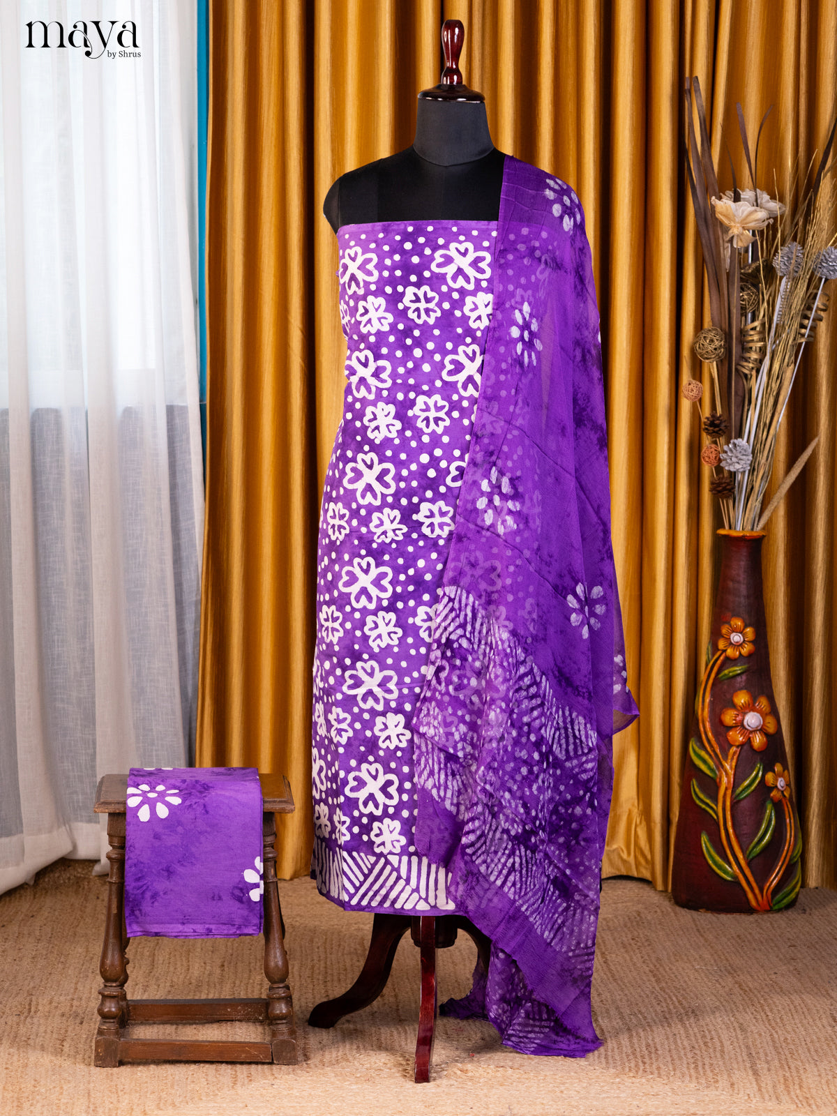 Purple- Cotton salwar