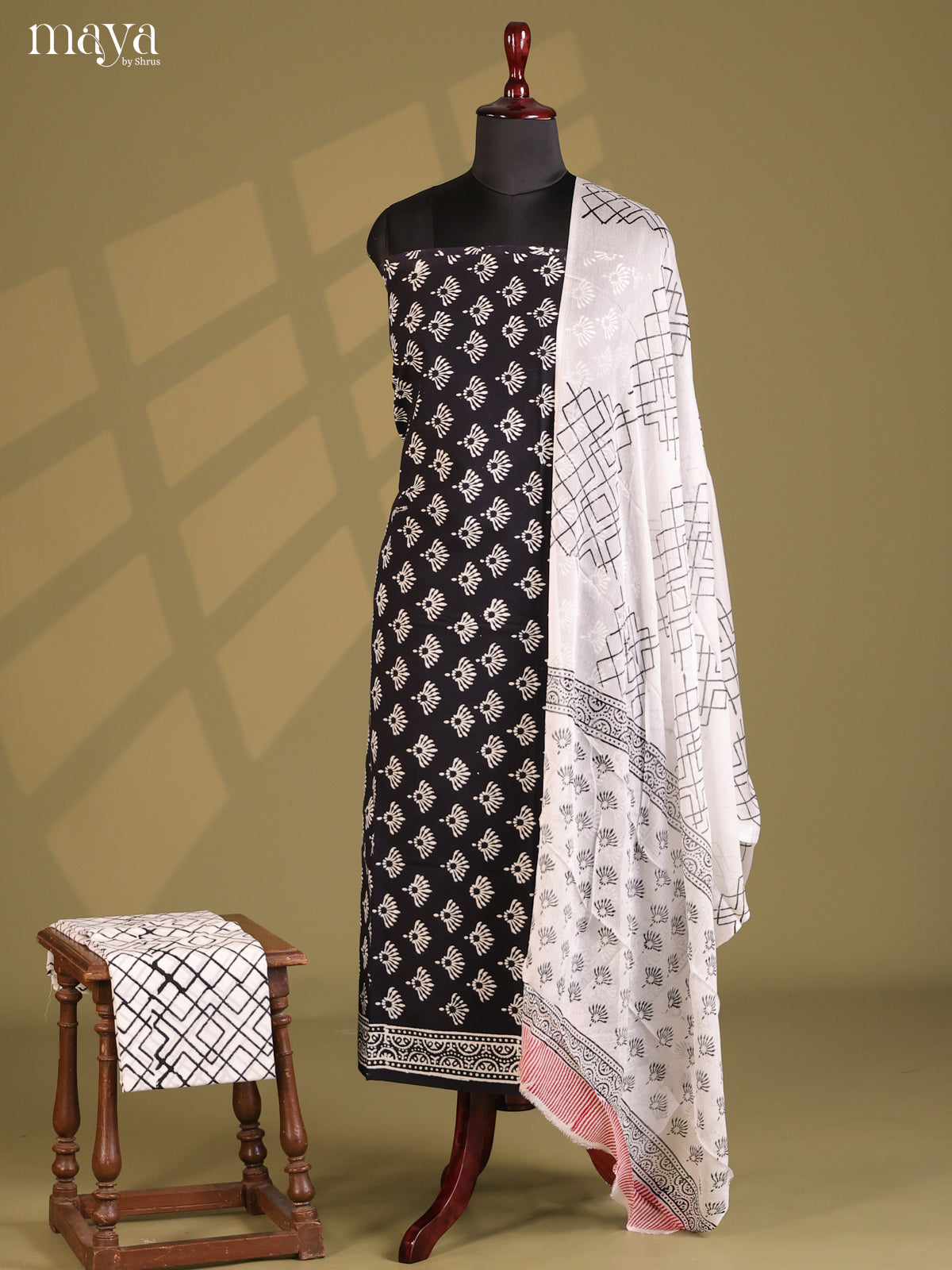 Black & White -  Cotton salwar