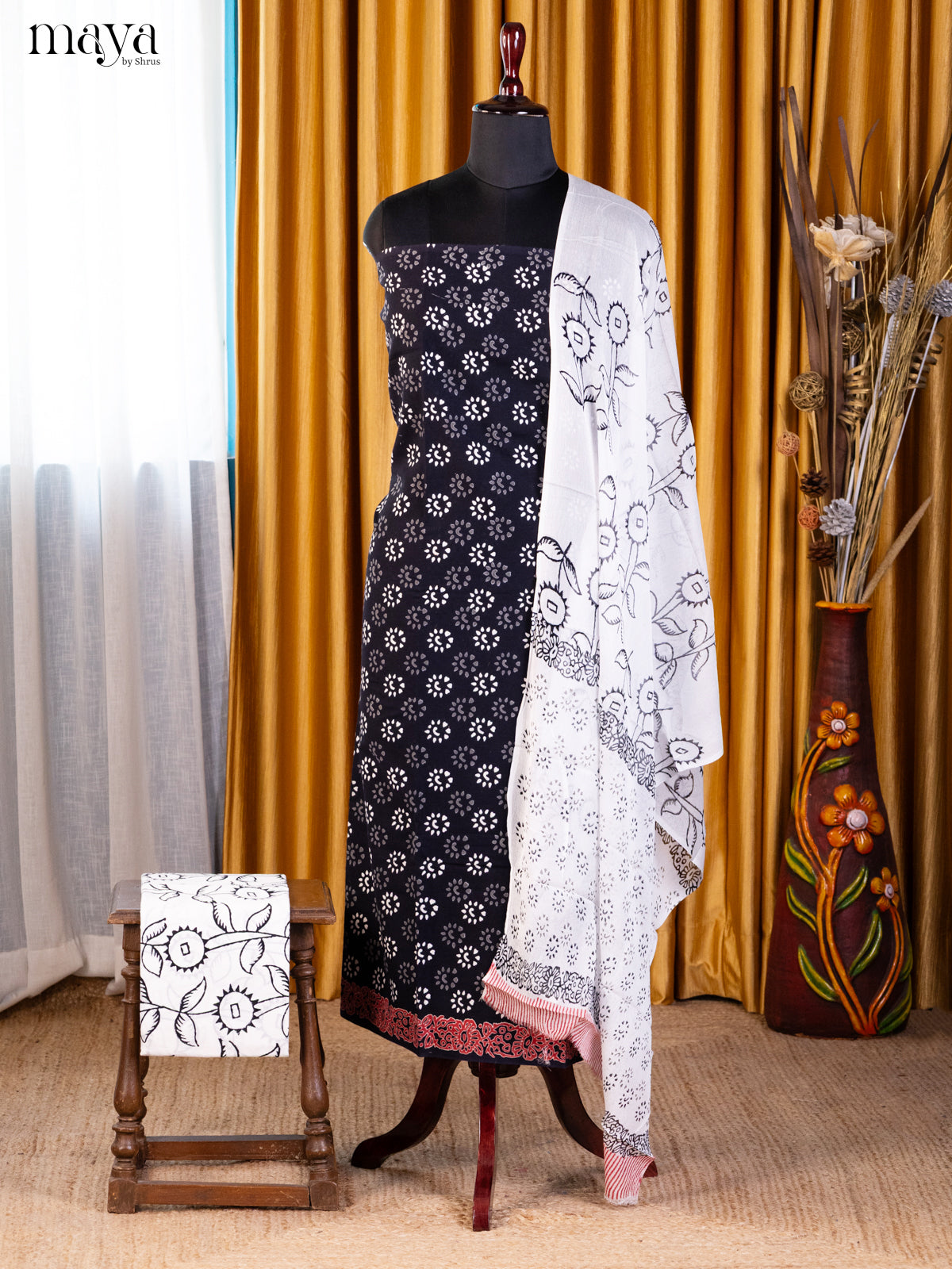 Black & WHite- Cotton salwar