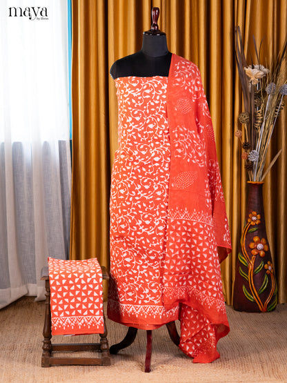 Orange- Cotton salwar