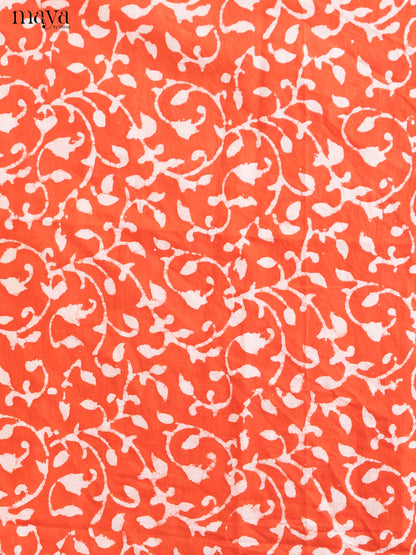 Orange- Cotton salwar