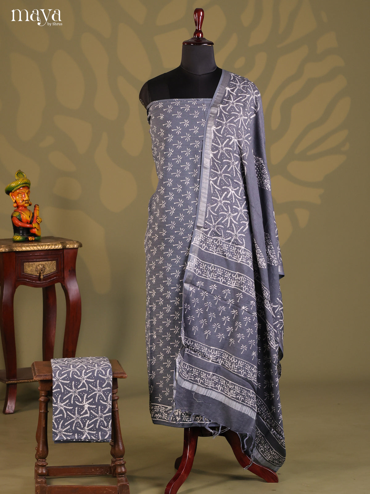 Grey - Cotton salwar