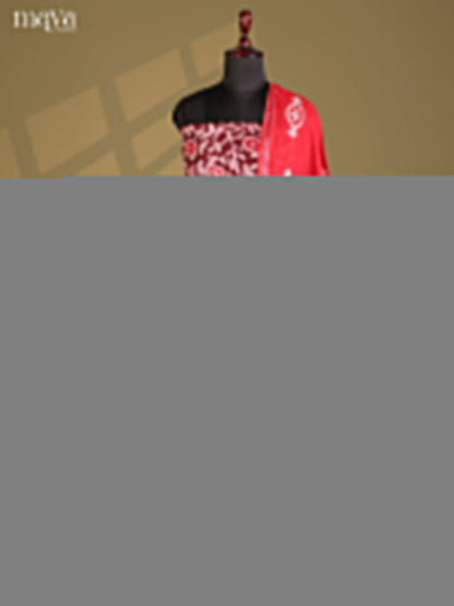 Maroon & Red - Cotton salwar