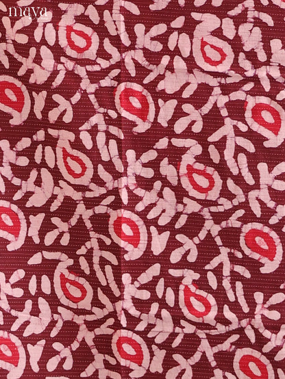 Maroon & Red - Cotton salwar