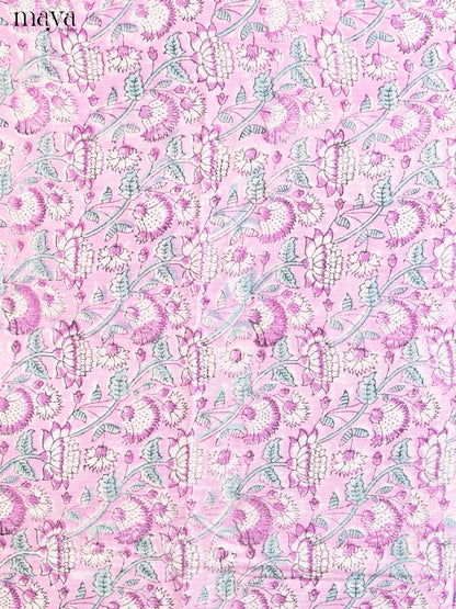 Purple & White- Cotton salwar