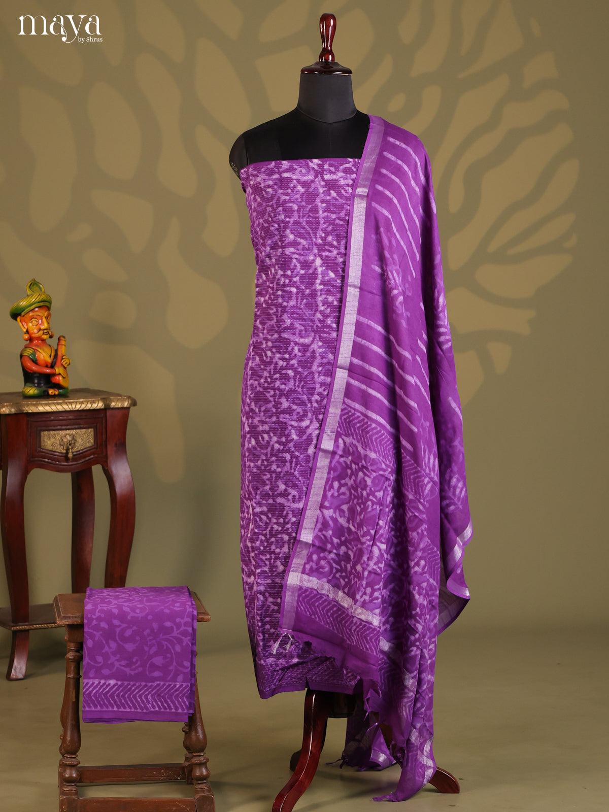 Violet- Cotton salwar