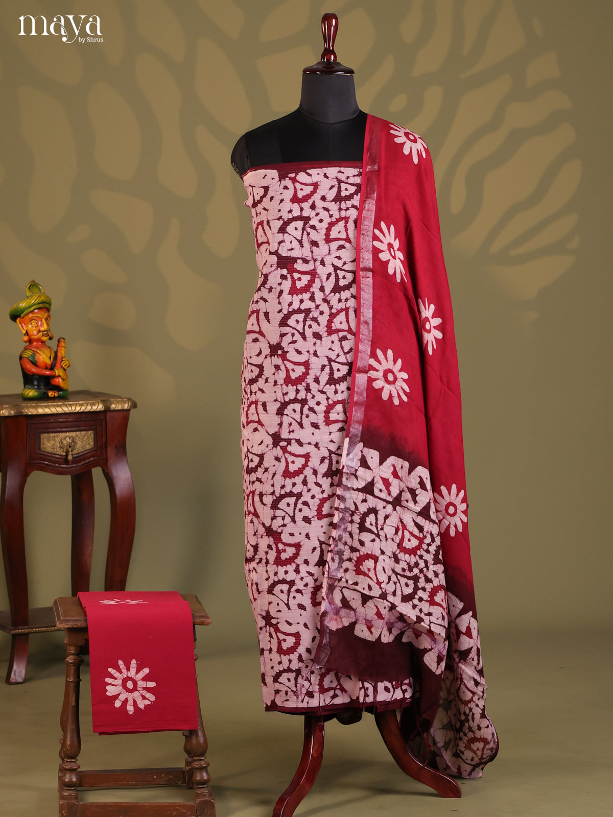 Maroon - Cotton salwar