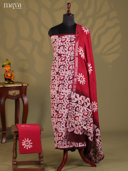 Maroon - Cotton salwar