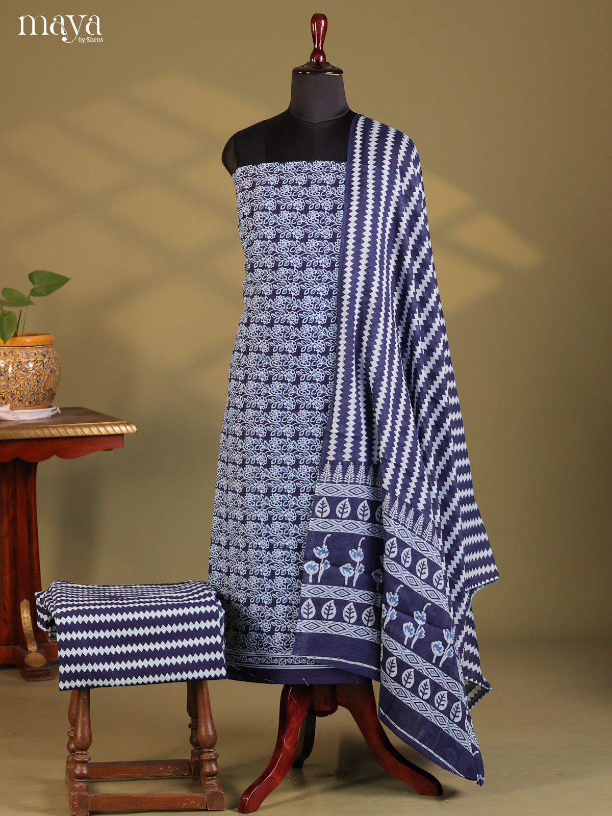 Blue - Cotton salwar
