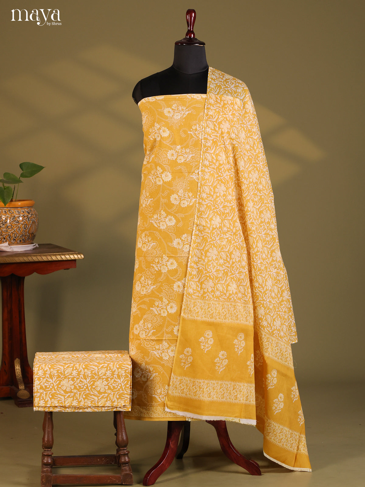 Yellow - Cotton salwar