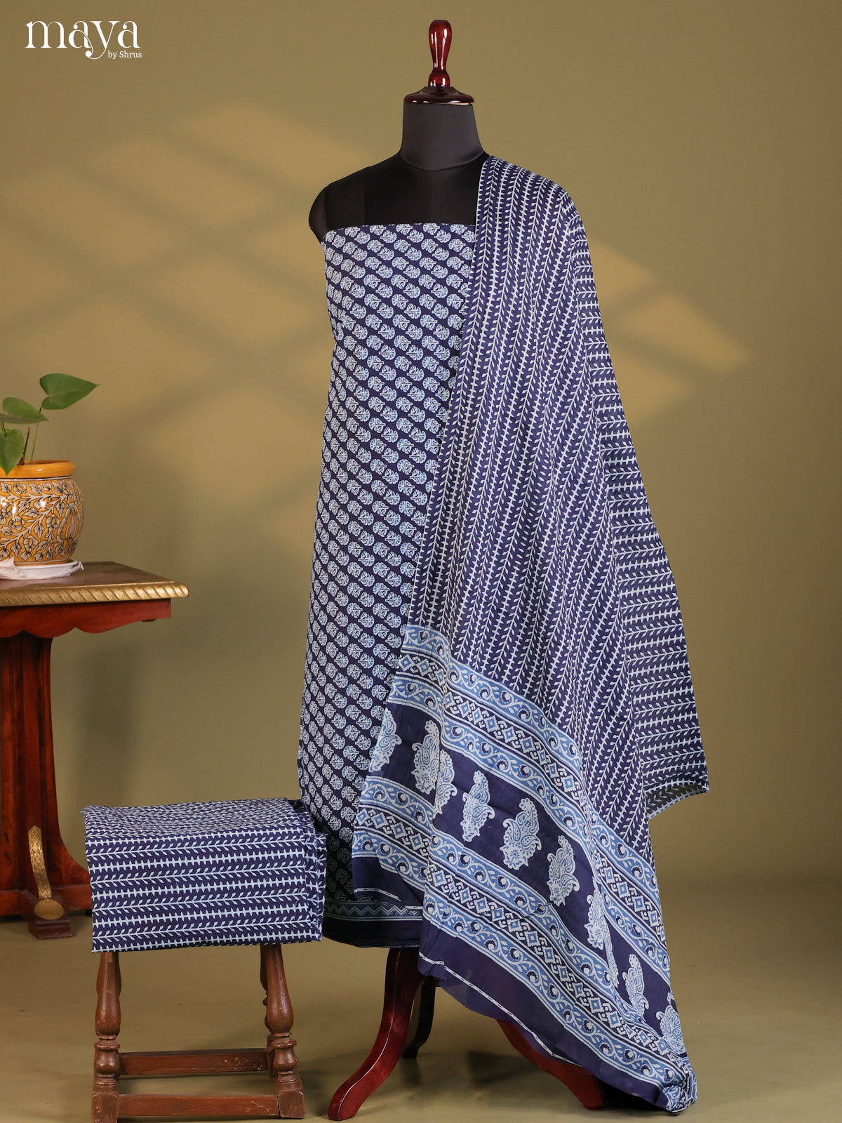 Blue - Cotton salwar