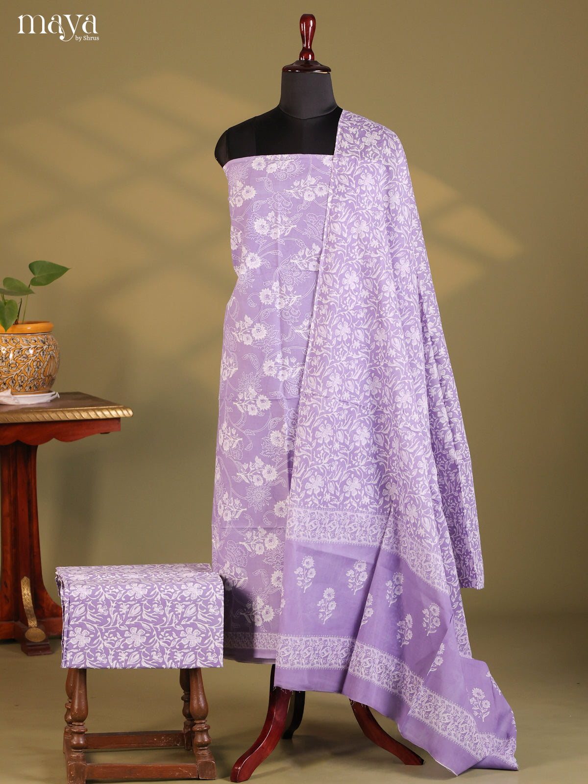 Purple - Cotton salwar