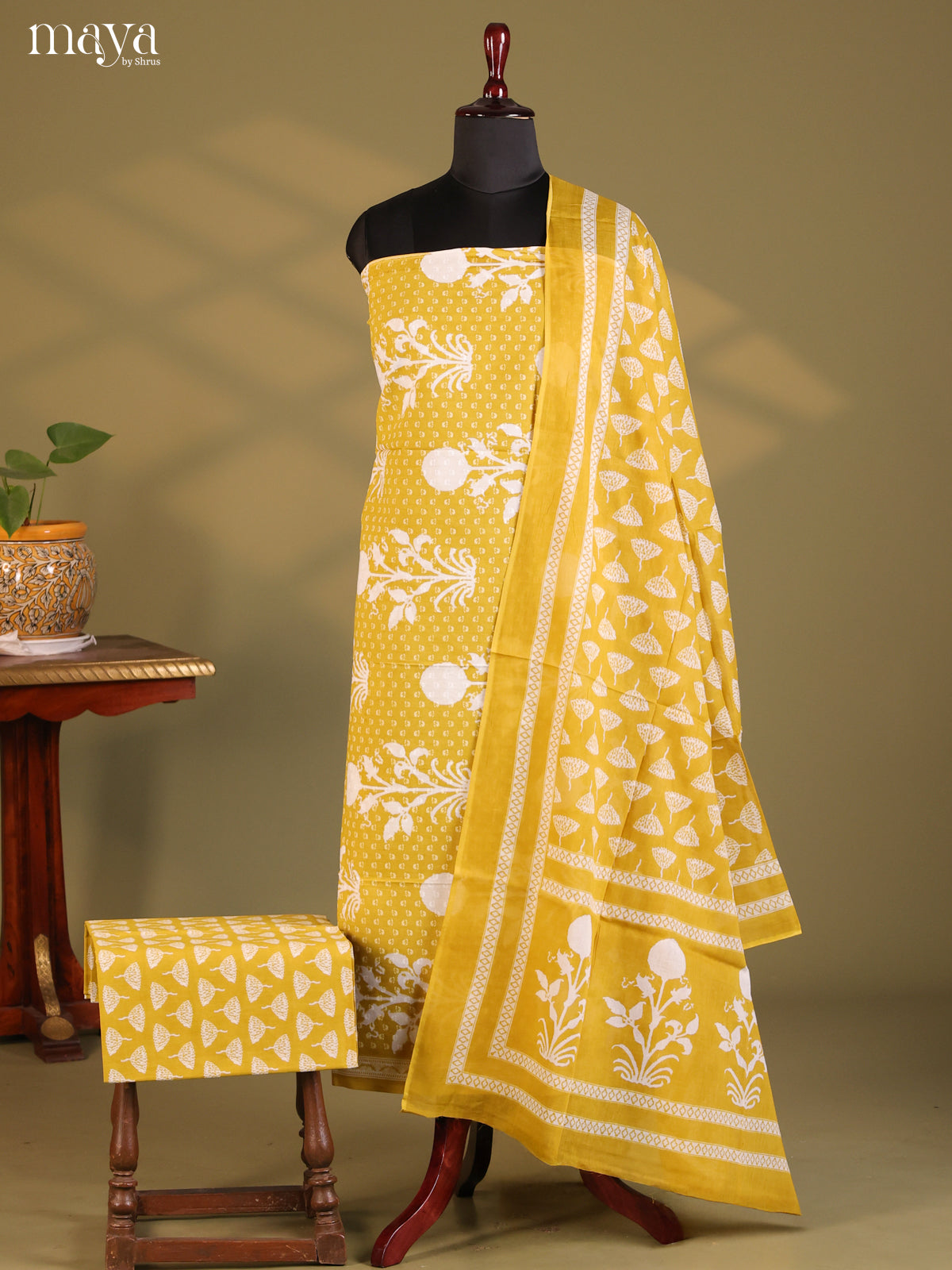 Mustard - Cotton salwar