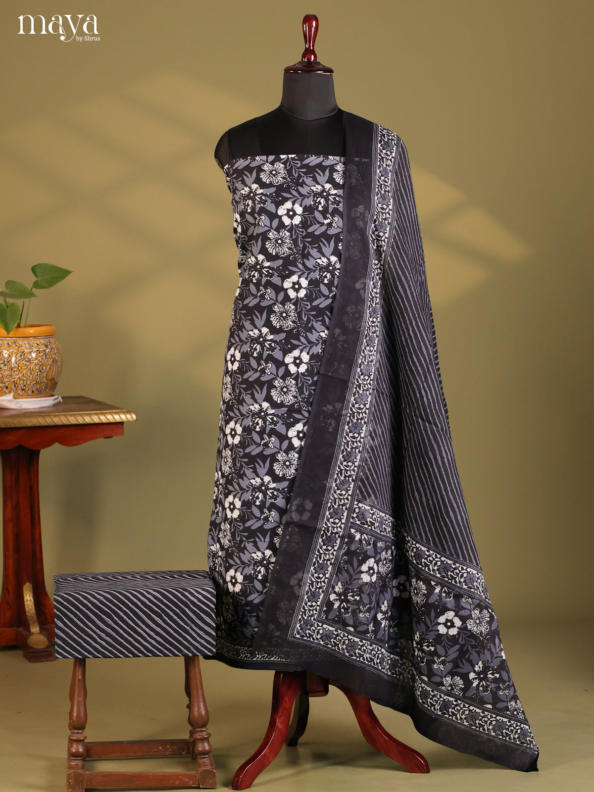 Black - Cotton salwar