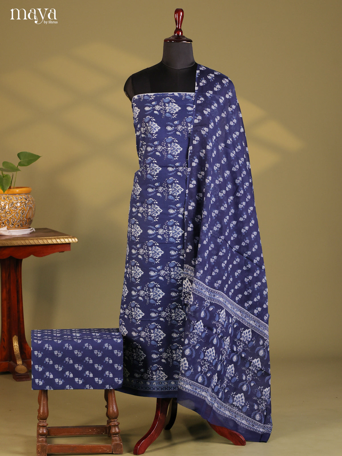 Blue - Cotton salwar