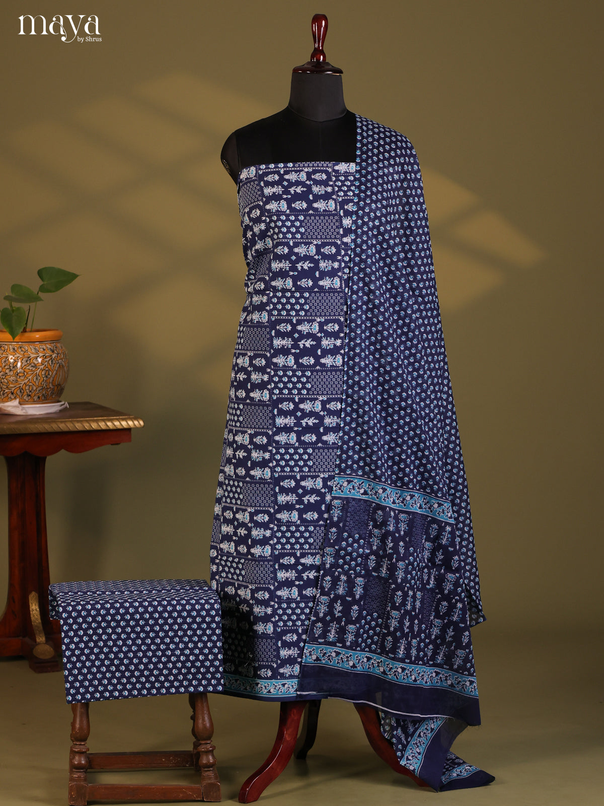 Blue - Cotton salwar