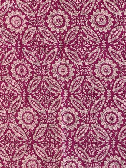Purple & Cream- Cotton salwar