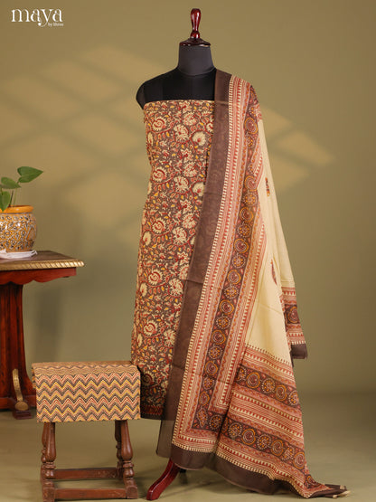 Brown & Cream - Cotton salwar