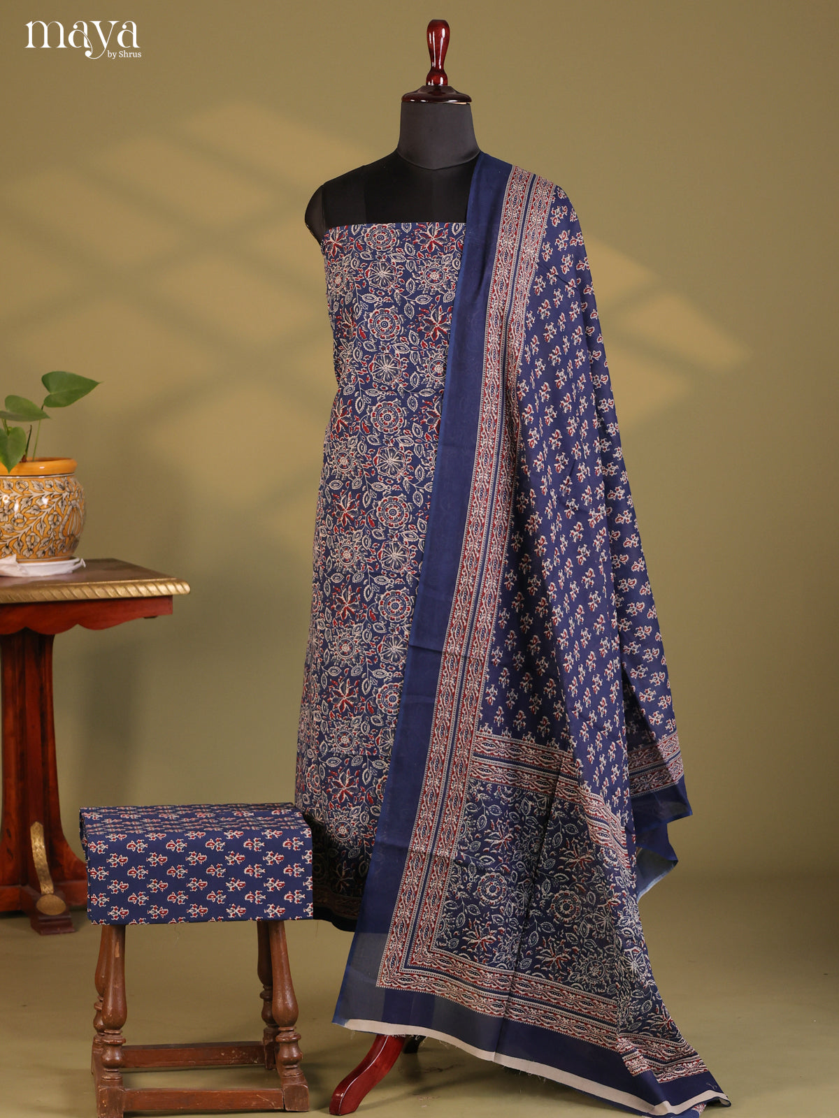 Blue - Cotton salwar