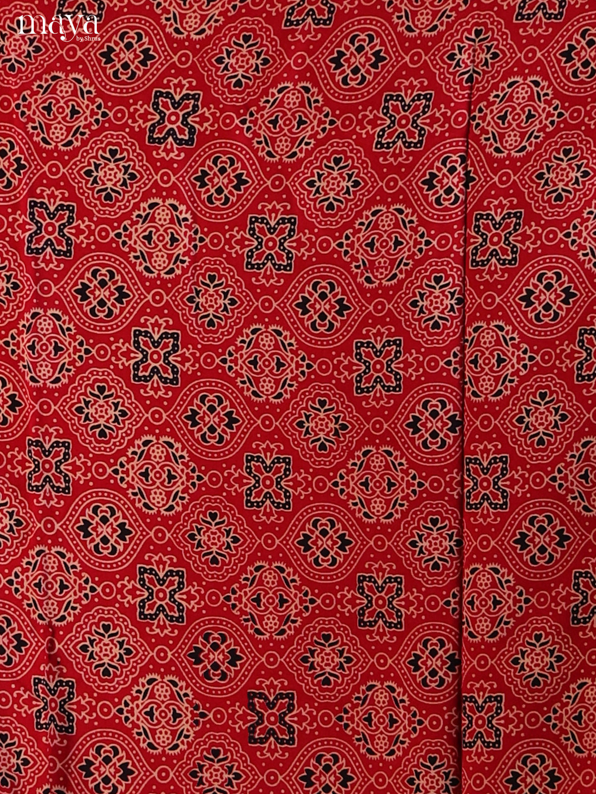 Red - Ajrakh Salwar Unstitch