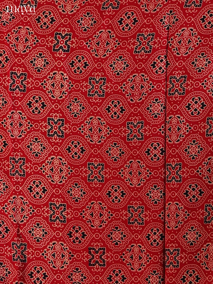 Red - Ajrakh Salwar Unstitch