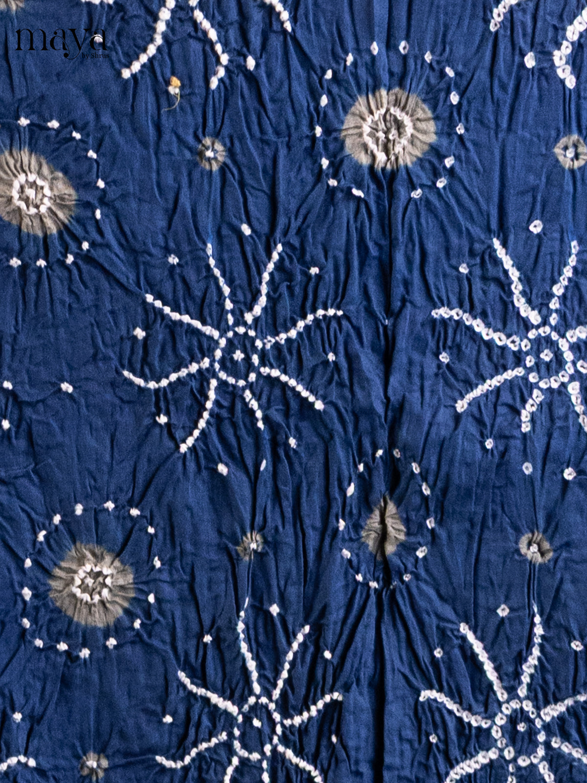 Blue & Grey - Bandhini salwar Unstitch