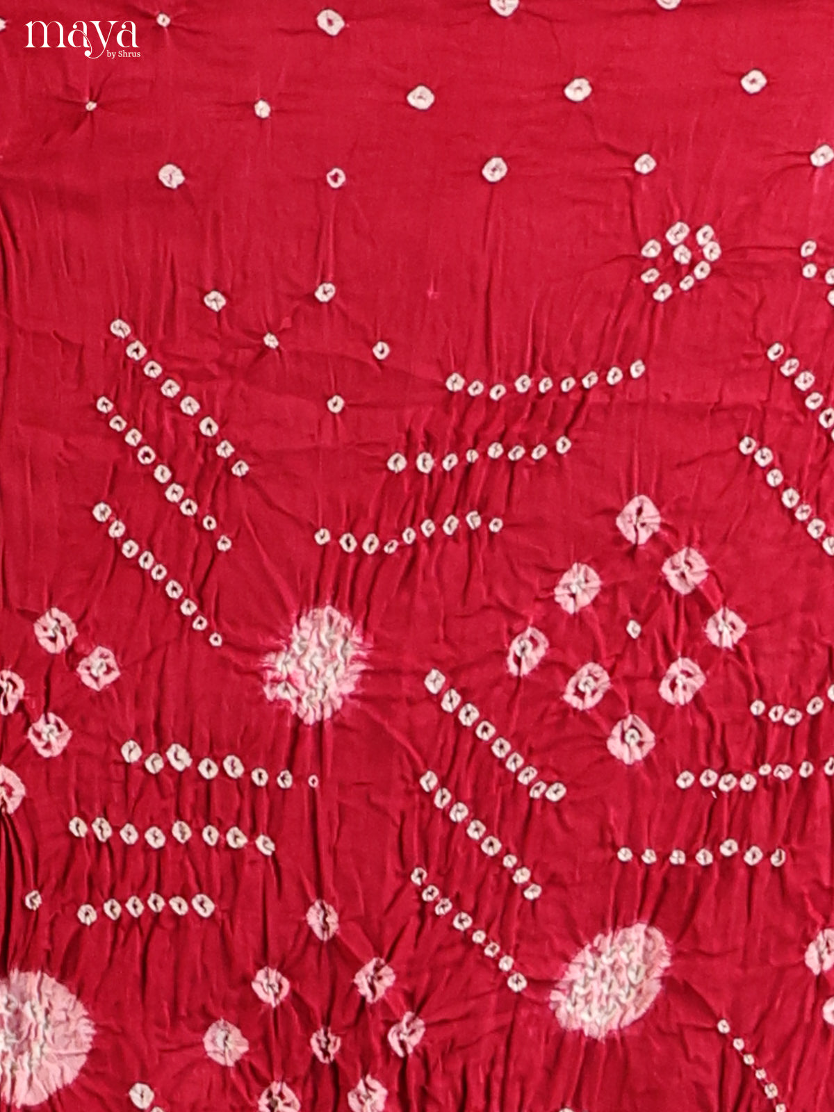 Maroon & Pink - Bandhini salwar Unstitch