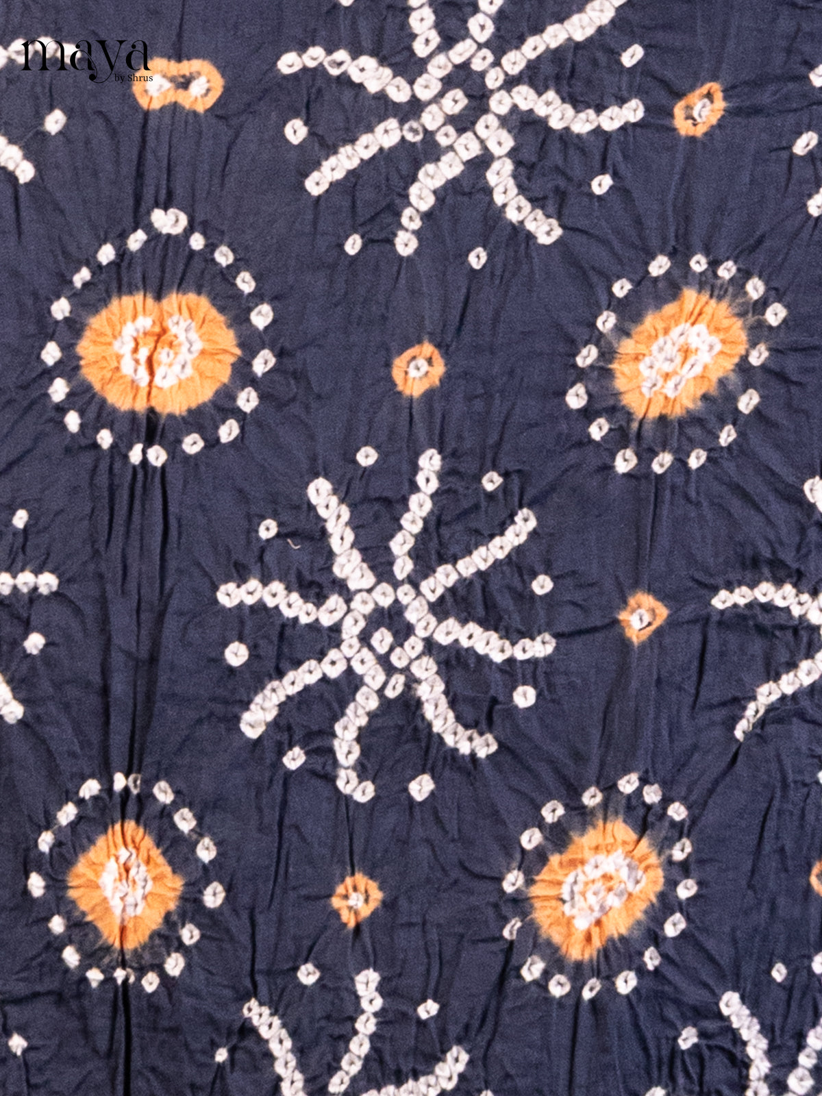 Blue & Peach - Bandhini salwar Unstitch