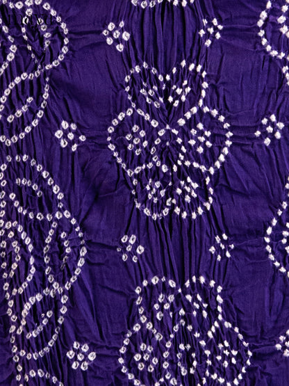 Blue - Bandhini salwar Unstitch