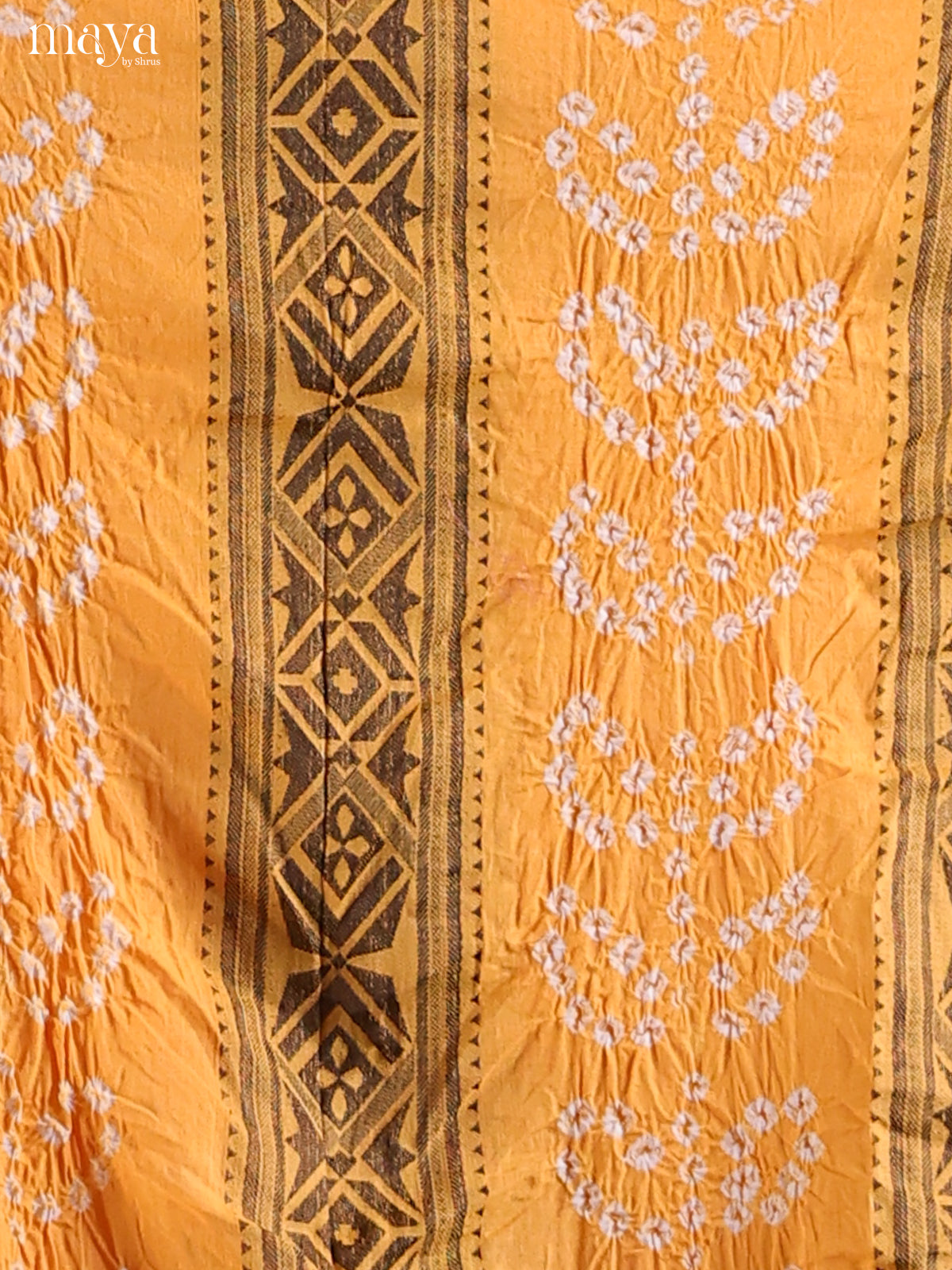 Mustard - Bandhini salwar Unstitch