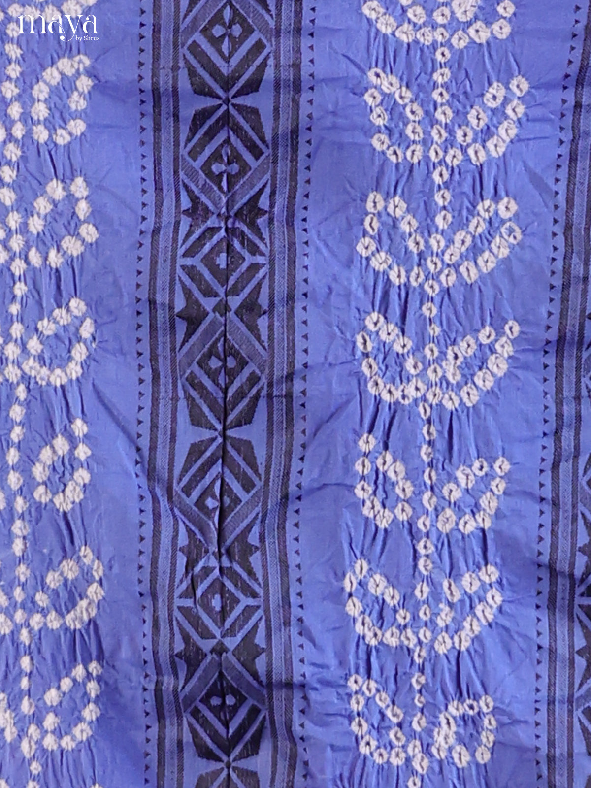 Blue with Pink- Bandhini salwar Unstitch