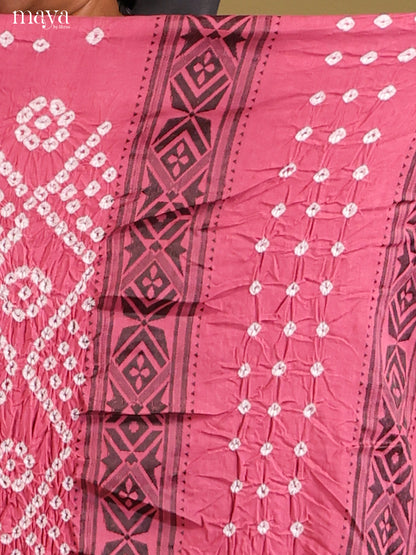 Maroon & Green - Bandhini salwar Unstitch